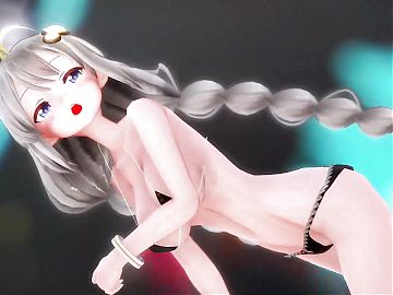 Akari - Sexy Teen With Big Tits Dancing   Gradual Undressing (3D HENTAI)