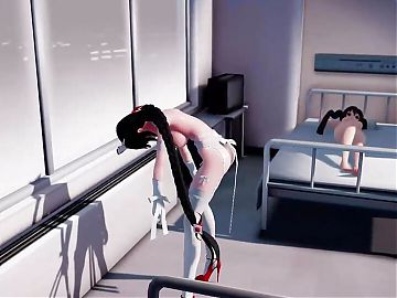 Sexy Nude Nurse Dancing In Hot Stockings (3D HENTAI)