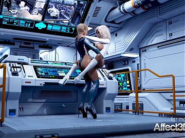 Scifi 3d animation porn with enormous boobs futanari chicks