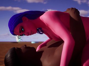 Alien Woman Gets Bred By Tribal Man - 3D Animation